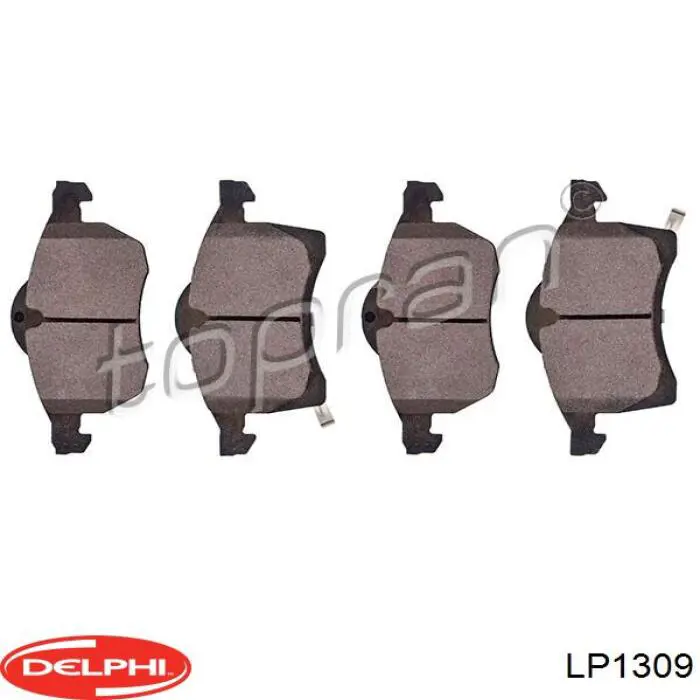 Купить LP1309 Delphi Колодки тормозные