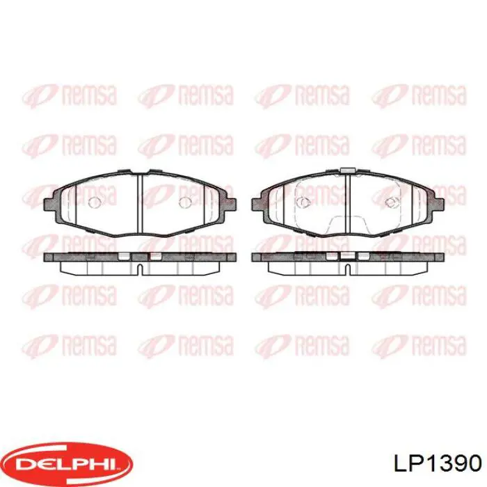 Купить LP1390 Delphi Колодки тормозные