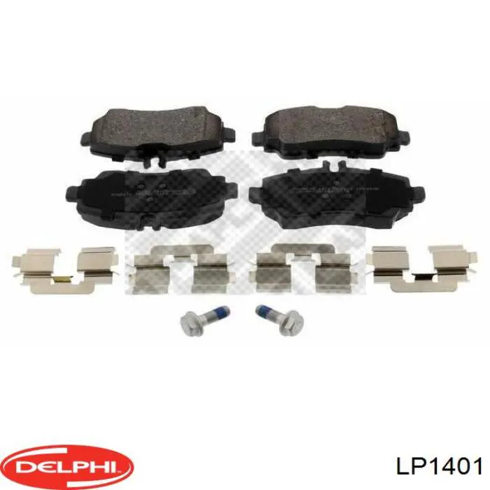 Передние тормозные колодки LP1401 Delphi