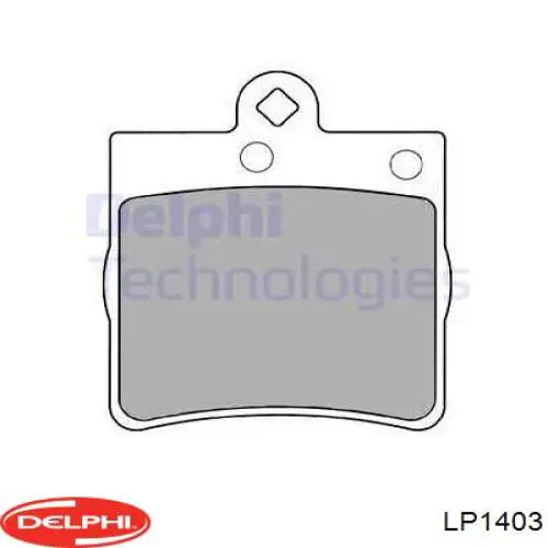 LP1403 Delphi колодки тормозные задние дисковые