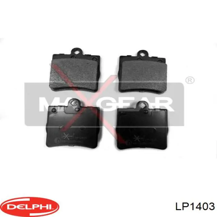 Купить LP1403 Delphi Колодки тормозные задние, дисковые