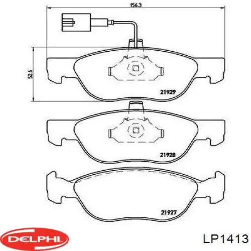 LP1413 Delphi колодки тормозные передние дисковые