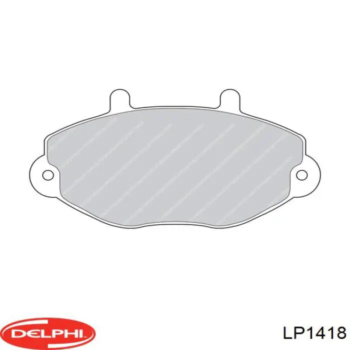 Передние тормозные колодки LP1418 Delphi
