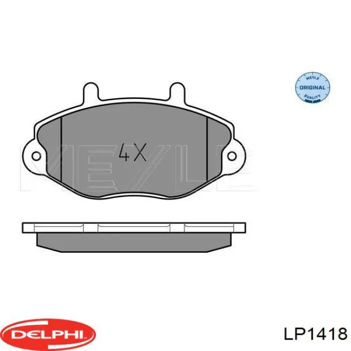 Колодки Delphi LP1418 цена, от 16.10 USD