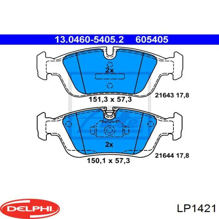 Колодки Delphi LP1421 цена, от 22.23 USD