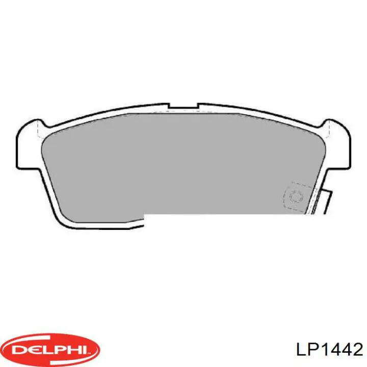 Купить LP1442 Delphi Колодки тормозные