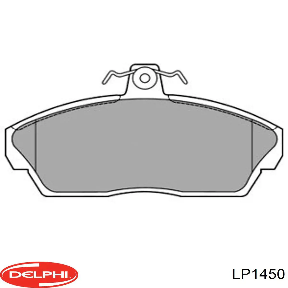 Передние тормозные колодки LP1450 Delphi