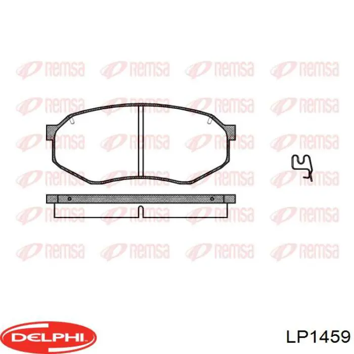 Передние тормозные колодки LP1459 Delphi