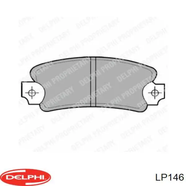 LP146 Delphi колодки тормозные задние дисковые