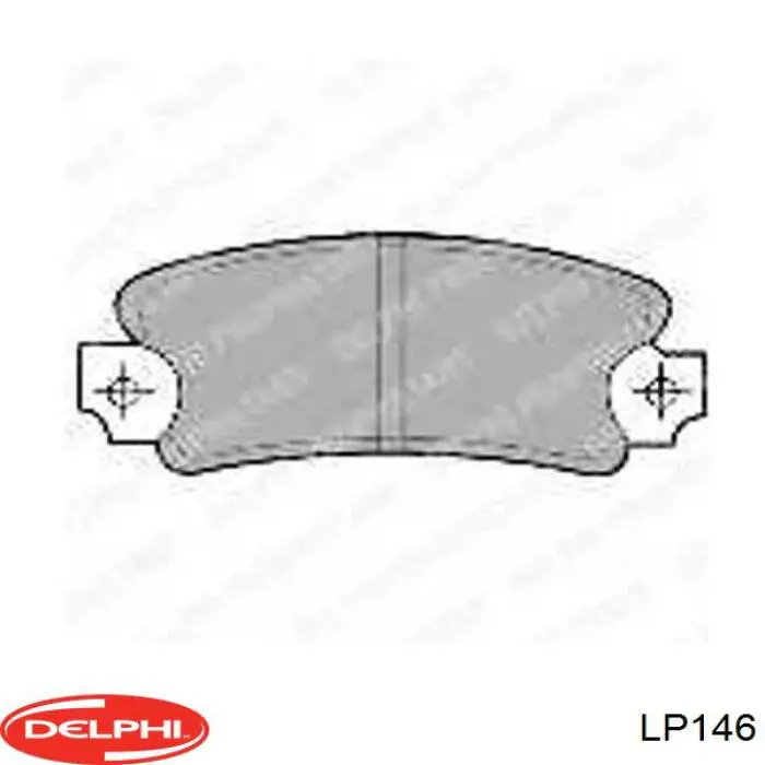 Купить LP146 Delphi Колодки тормозные задние, дисковые