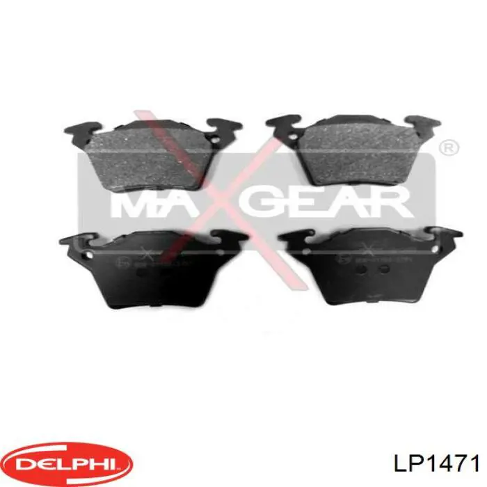 Задние тормозные колодки LP1471 Delphi