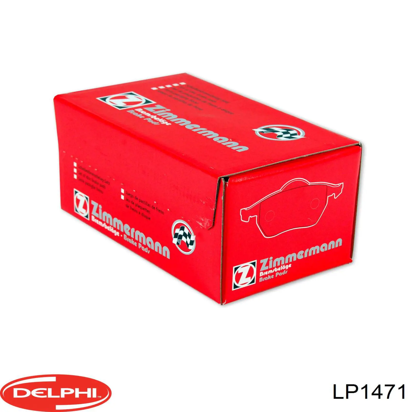 Купить LP1471 Delphi Колодки тормозные задние, дисковые