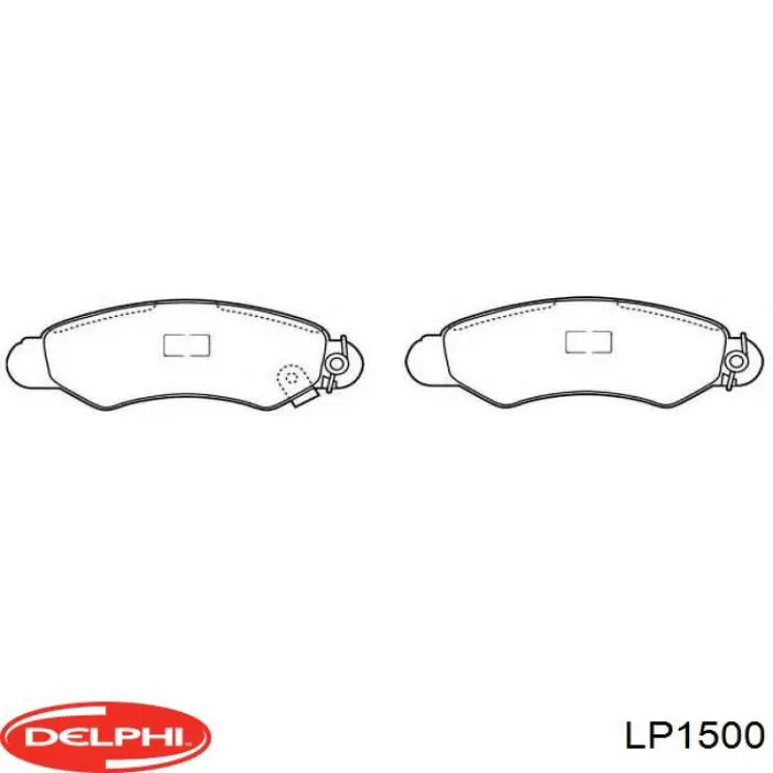 Купить LP1500 Delphi Колодки тормозные