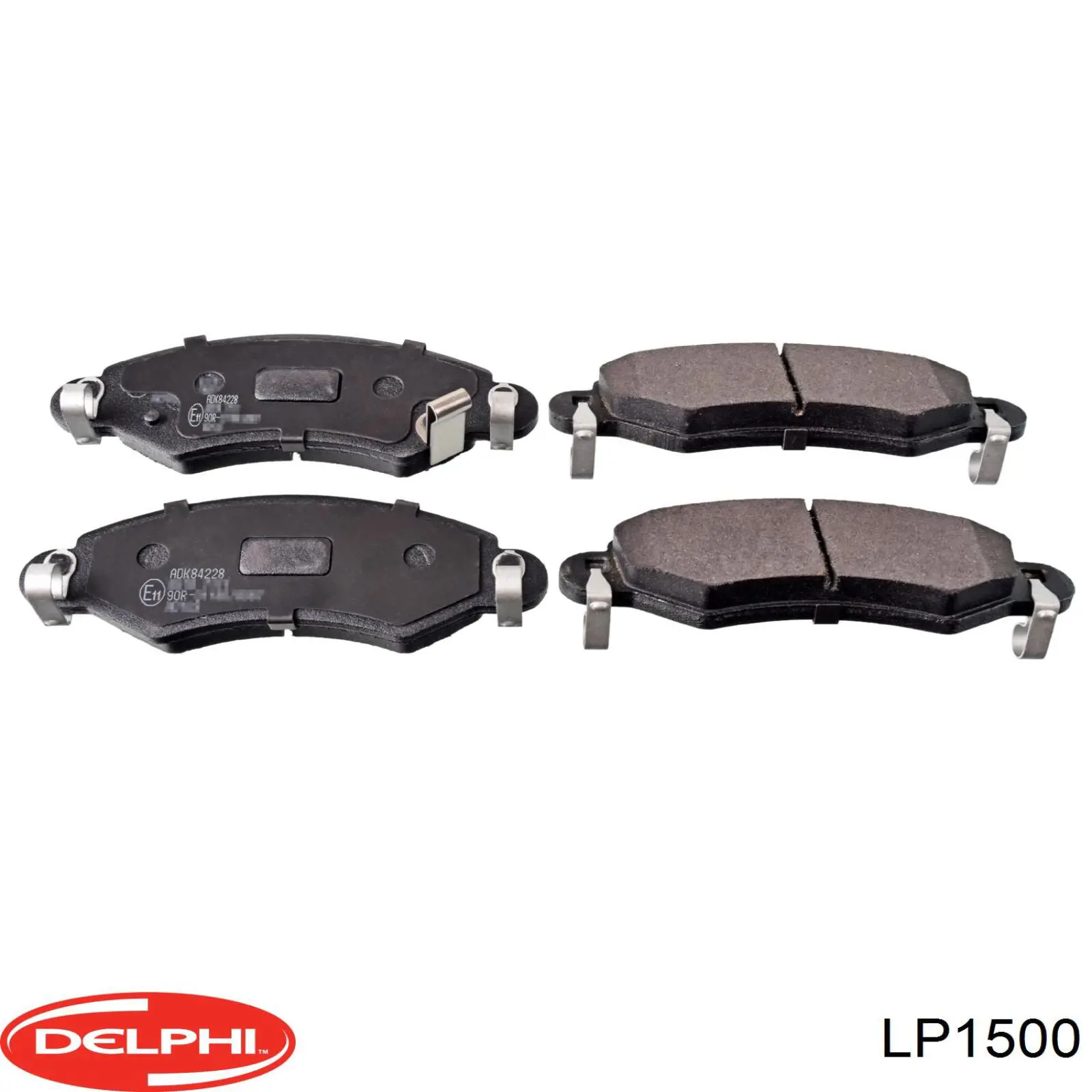 LP1500 Delphi колодки тормозные передние дисковые