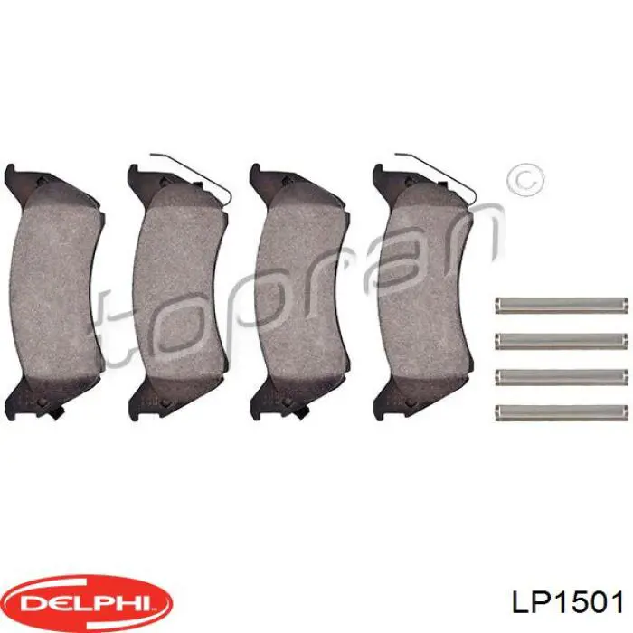 Задние тормозные колодки LP1501 Delphi