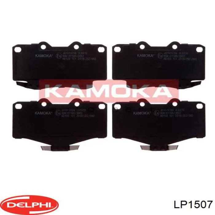 Купить LP1507 Delphi Колодки тормозные задние, дисковые