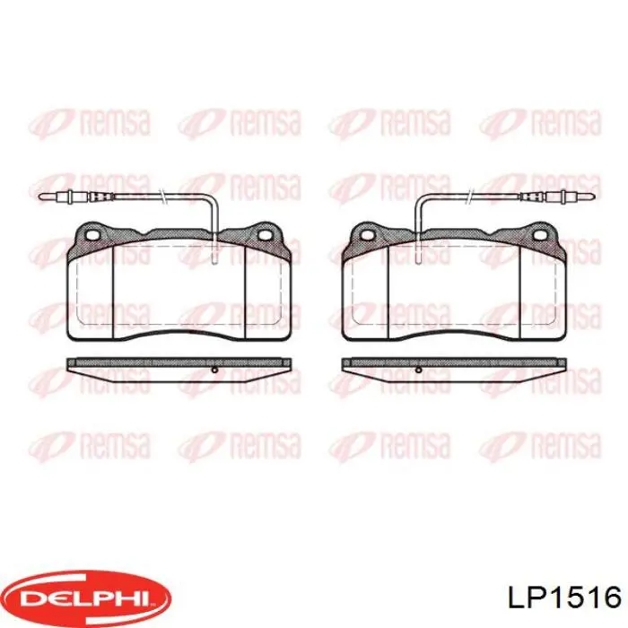 Купить LP1516 Delphi Колодки тормозные