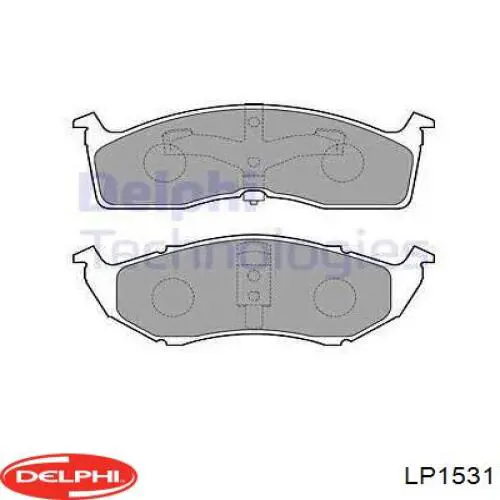 Передние тормозные колодки LP1531 Delphi