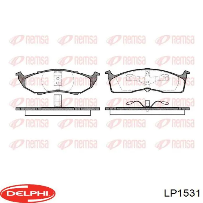 Колодки Delphi LP1531 цена, от 25.63 USD