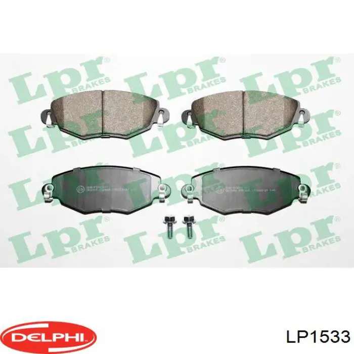 Купить LP1533 Delphi Колодки тормозные