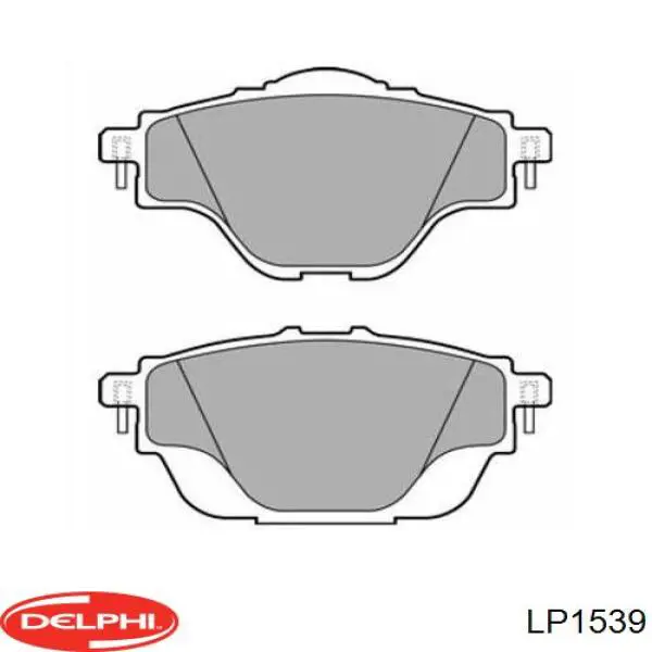 Колодки дисковые  Delphi LP1539 цена, от 17.54 USD
