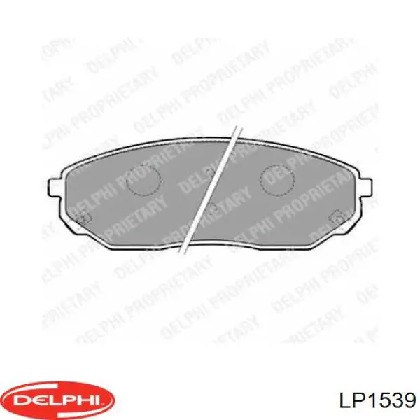 Купить LP1539 Delphi Колодки тормозные задние, дисковые