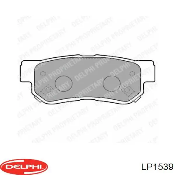 Купить LP1539 Delphi Колодки тормозные задние, дисковые