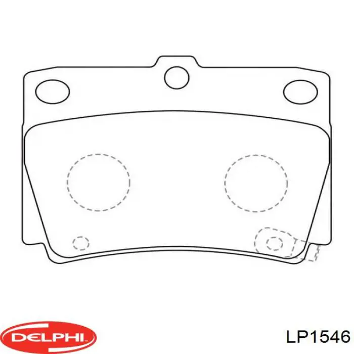 Купить LP1546 Delphi Колодки тормозные задние, дисковые