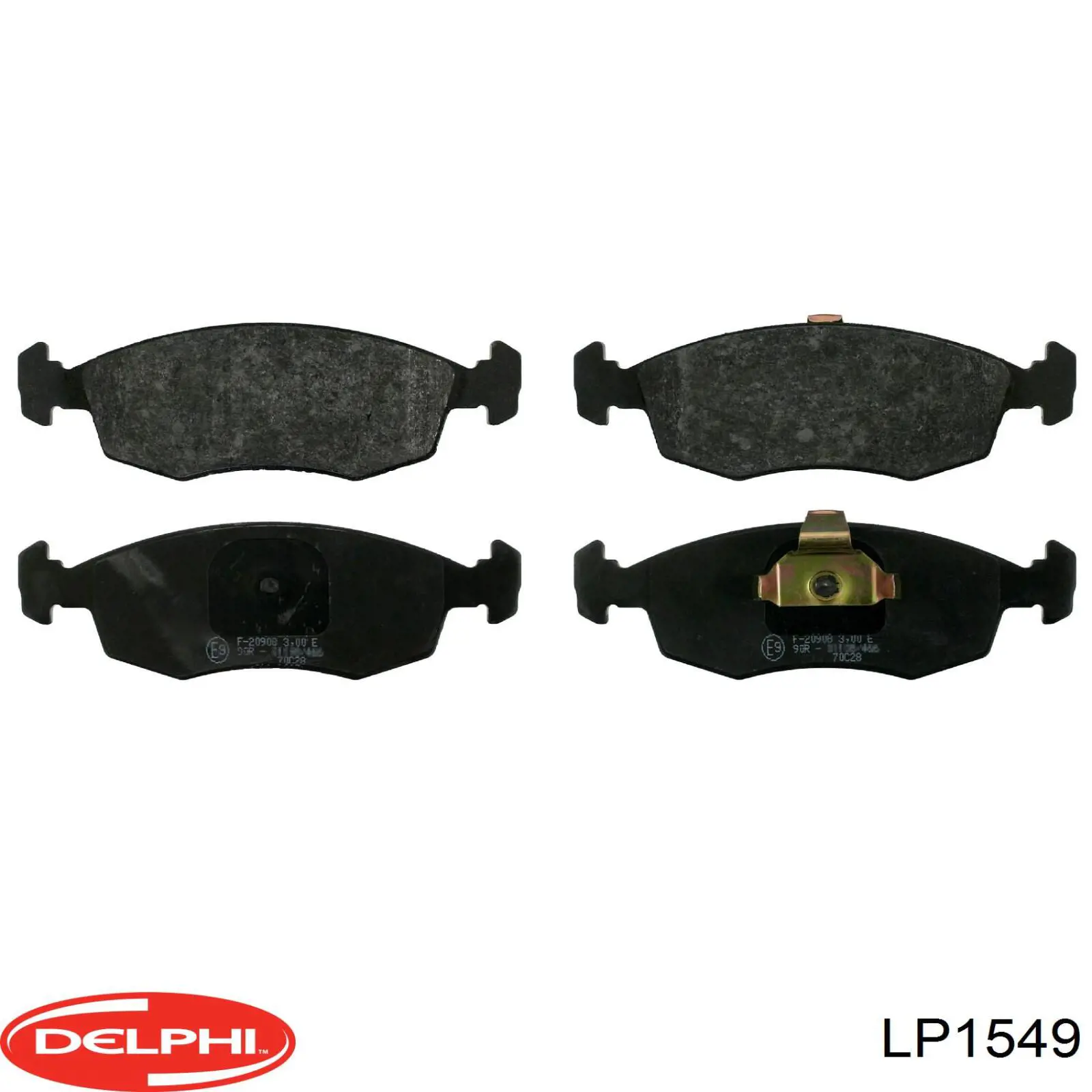 LP1549 Delphi колодки тормозные передние дисковые