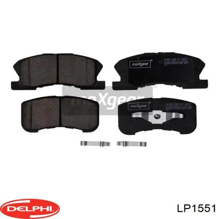 LP1551 Delphi колодки тормозные передние дисковые