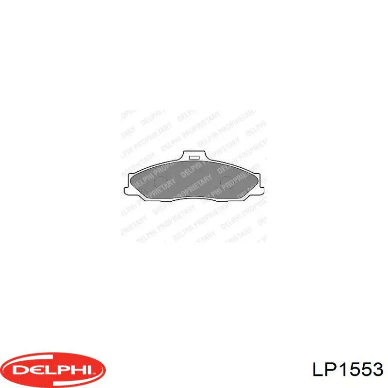 Задние тормозные колодки LP1553 Delphi