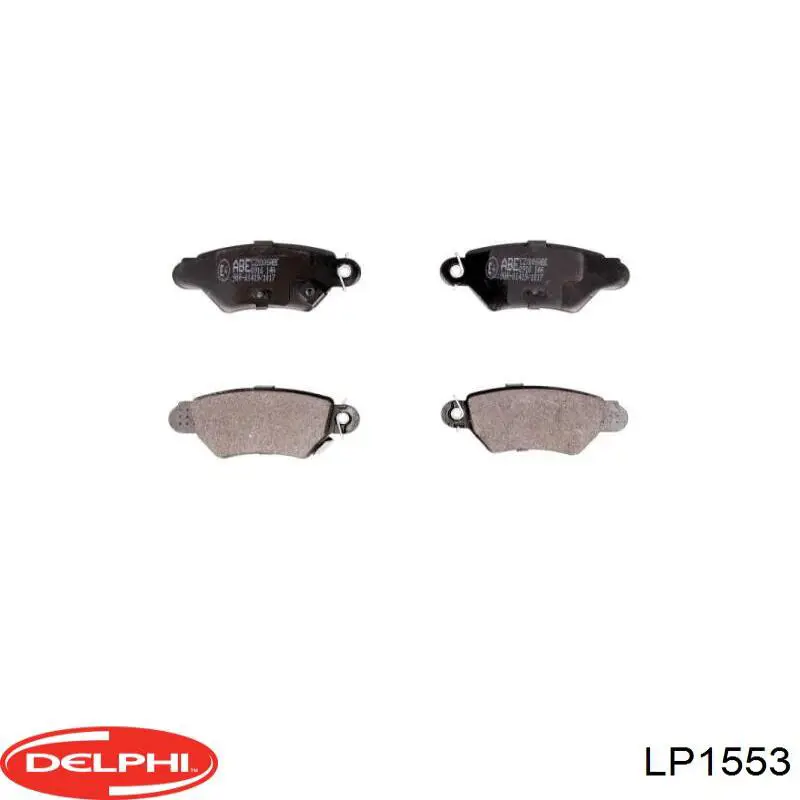 Купить LP1553 Delphi Колодки тормозные задние, дисковые