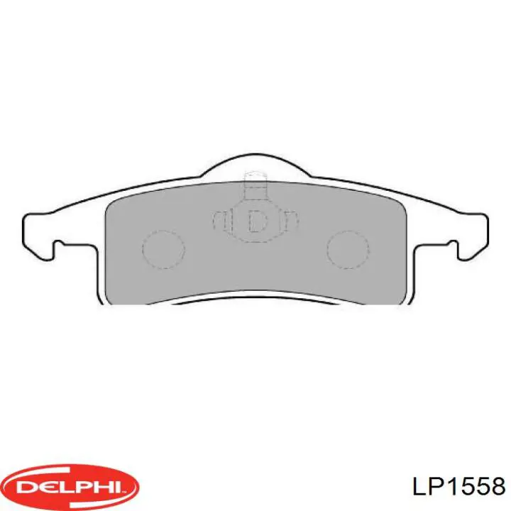 Колодки тормозные задние дисковые Delphi LP1558