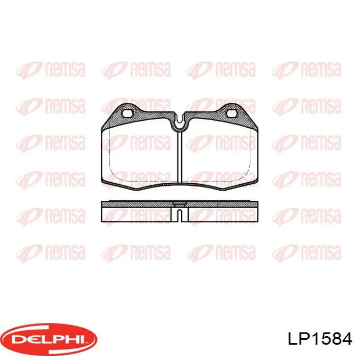 Купить LP1584 Delphi Колодки тормозные