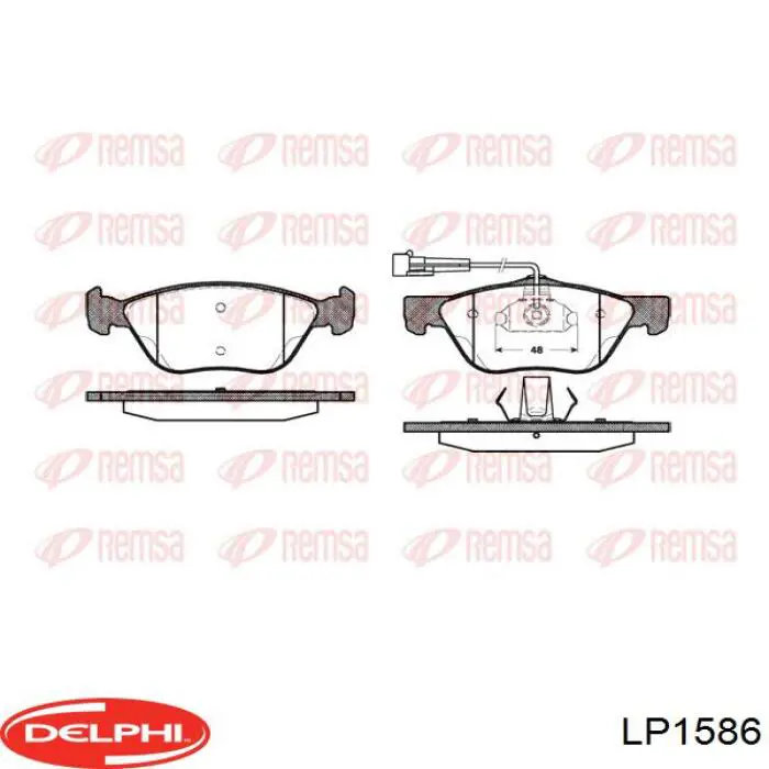 Колодки Delphi LP1586 цена, от 24.23 USD