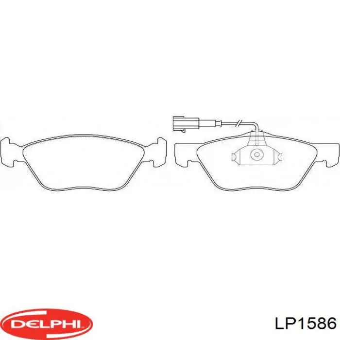 Купить LP1586 Delphi Колодки тормозные