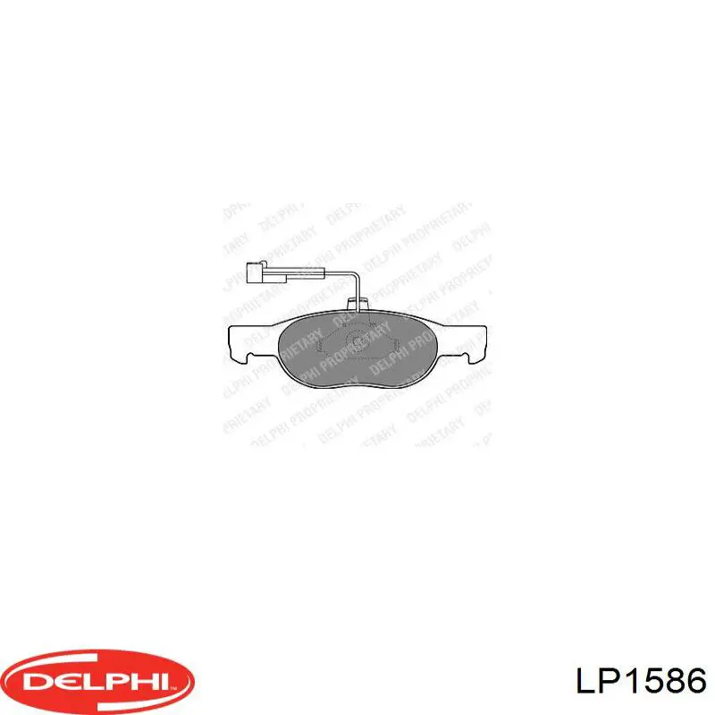 Передние тормозные колодки LP1586 Delphi