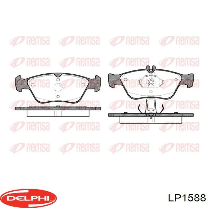 Колодки Delphi LP1588 цена, от 26.62 USD