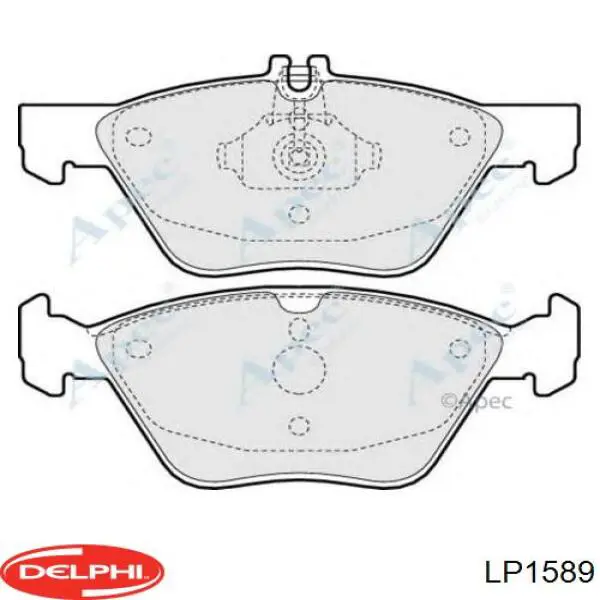 Колодки Delphi LP1589 цена, от 23.94 USD