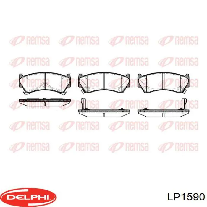 Купить LP1590 Delphi Колодки тормозные
