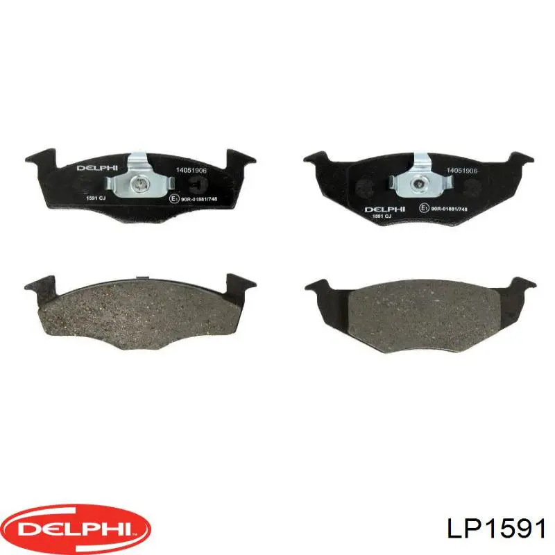 LP1591 Delphi Колодки передние