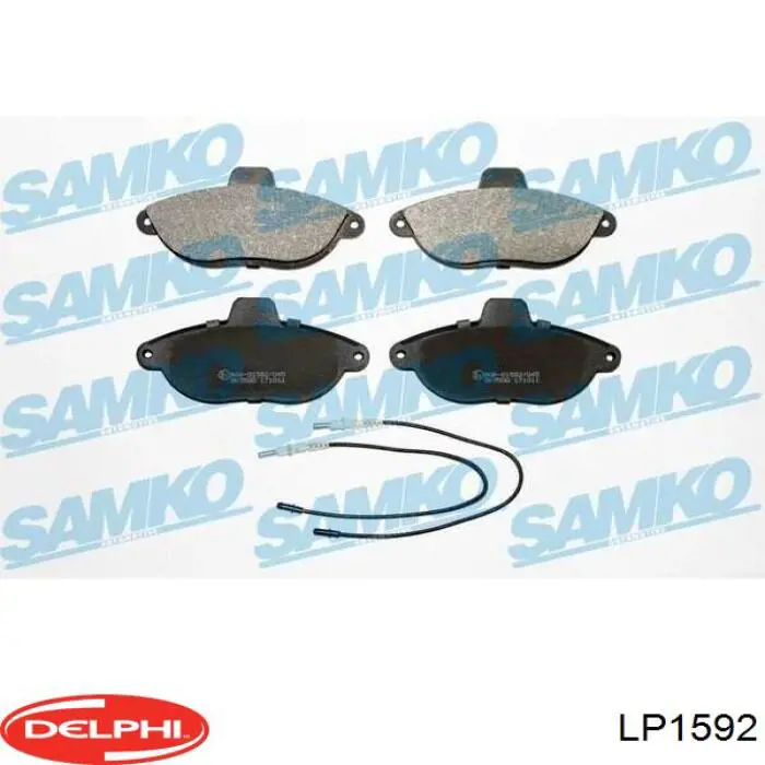 Купить LP1592 Delphi Колодки тормозные