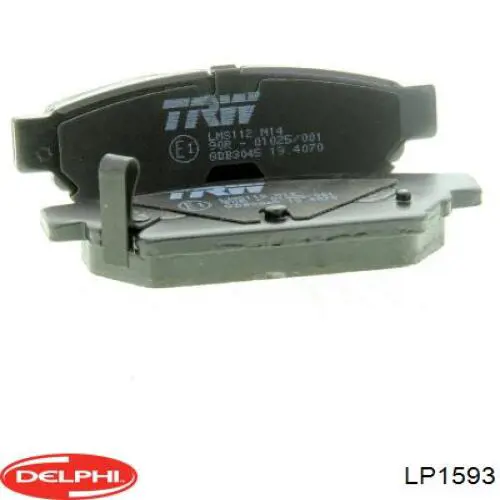 Задние тормозные колодки LP1593 Delphi