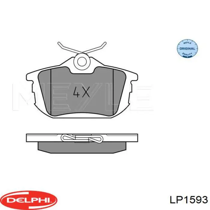 Колодки дисковые  Delphi LP1593 цена, от 21.03 USD