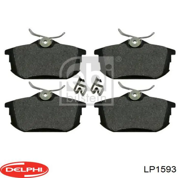 Купить LP1593 Delphi Колодки тормозные задние, дисковые