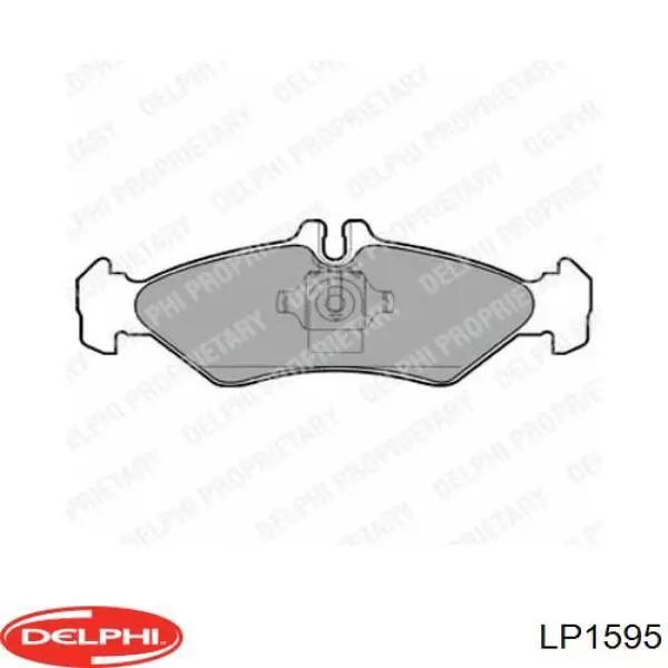 Задние тормозные колодки LP1595 Delphi