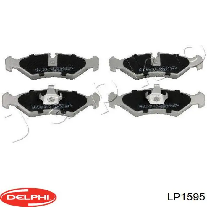 Купить LP1595 Delphi Колодки тормозные задние, дисковые