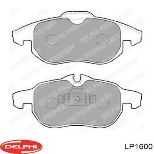 LP1600 Delphi Колодки передние