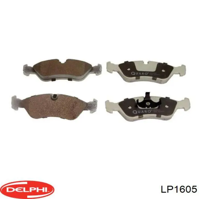 LP1605 Delphi колодки тормозные передние дисковые