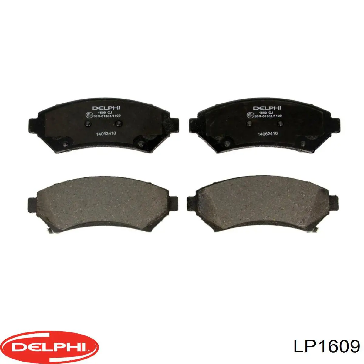 LP1609 Delphi колодки тормозные передние дисковые